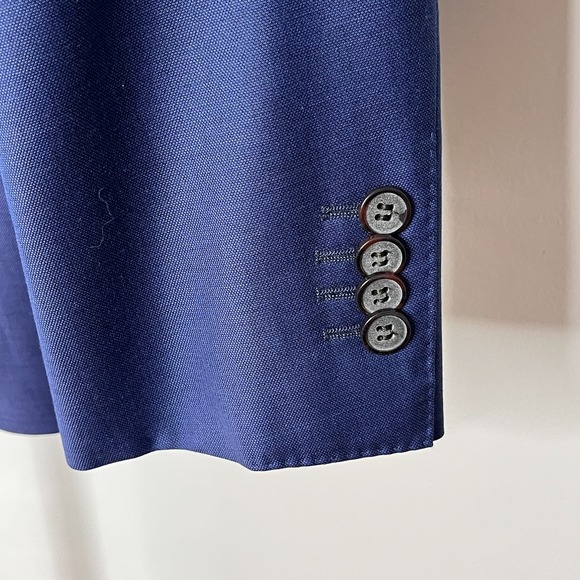 Suitsupply Napoli Int Blazer / Suit Jacket Mens Purewool Superior 110s Blue 36S - Picture 4 of 12